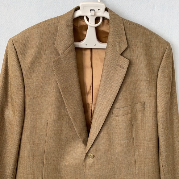 Ralph Lauren Plaid Silk/Wool 2 Button Suit Jacket - Picture 2 of 12